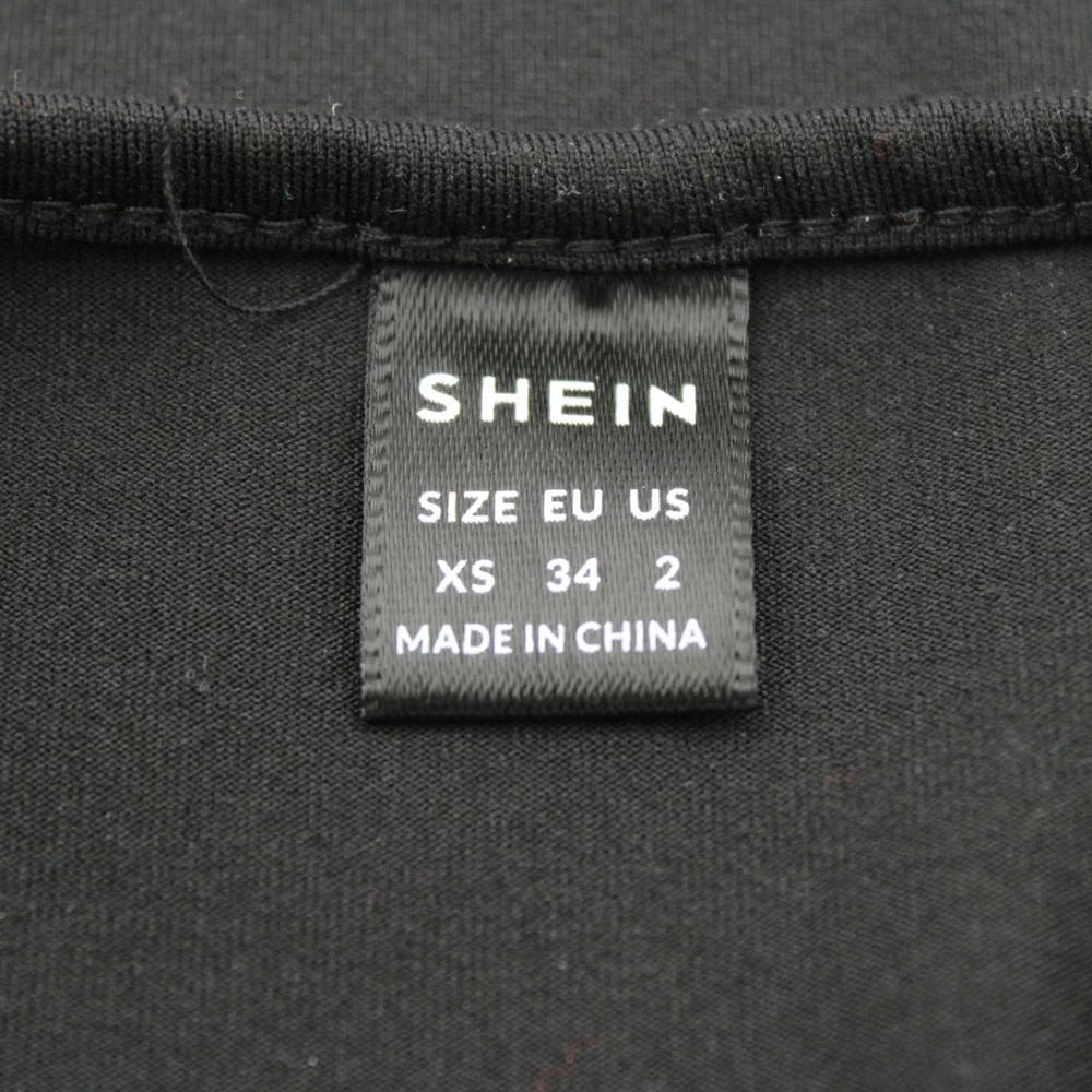 Shein Black High Neck Stretch Mini Tank Dress